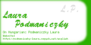 laura podmaniczky business card